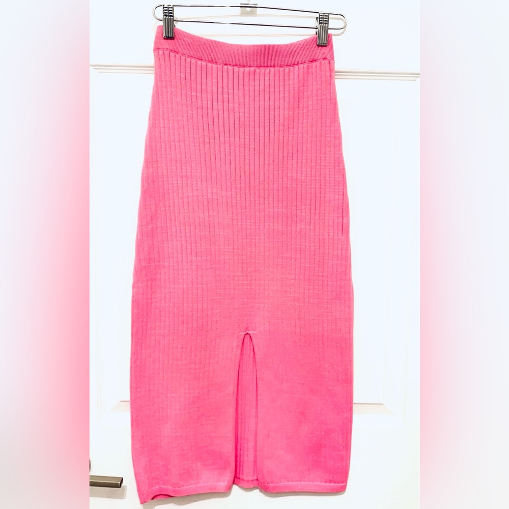 Free People Pink Skyline Midi Skirt • NWT• Size XS - Picture 3 of 15